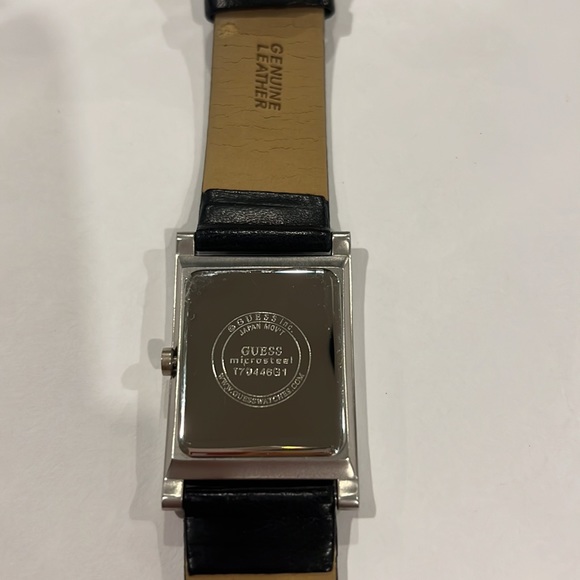 Genuine Leather Authentic Guess Watch, Microsteel, Black - Picture 4 of 6